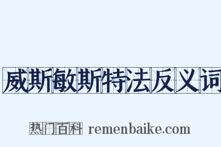 威斯敏斯特法反义词是什么意思的图片